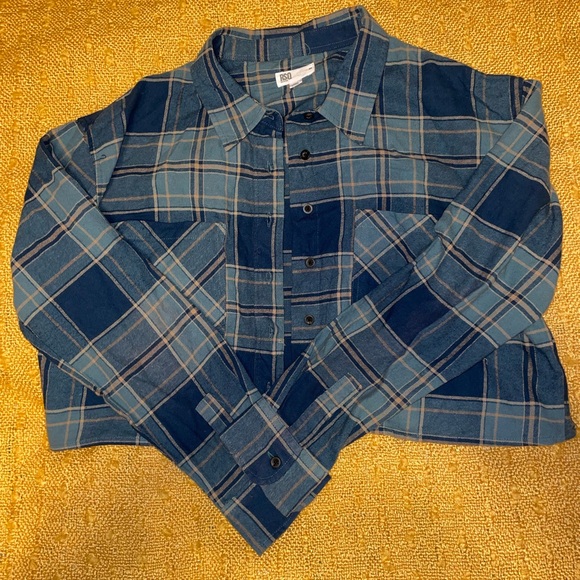 RSQ Tops - RSQ Cropped Flannel